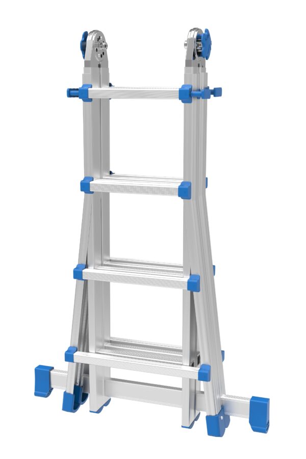 Marchetti Aluminium Telescopic Ladder EQUIPE 12 x 12 max 6.30 M Italy