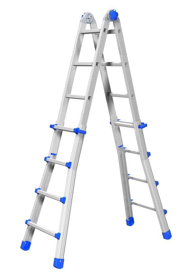 Marchetti Aluminium Telescopic Ladder EQUIPE 9 x 9 max 4.65 M Italy