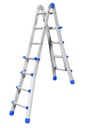 Marchetti Aluminium Telescopic Ladder EQUIPE 9 x 9 max 4.65 M Italy