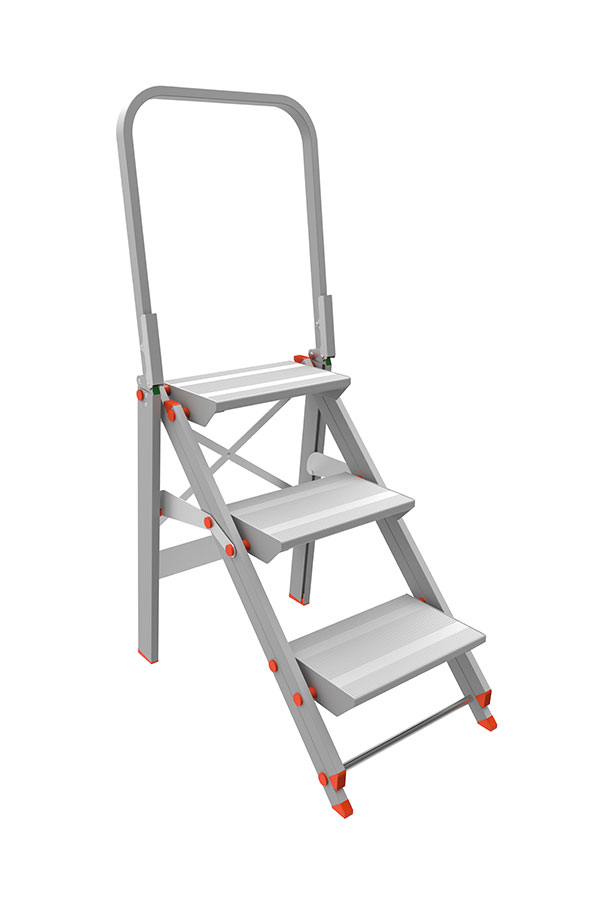 Marchetti CLASS PIU Ladder  3 Step wide 230 mm With Handle Italy Model 20523