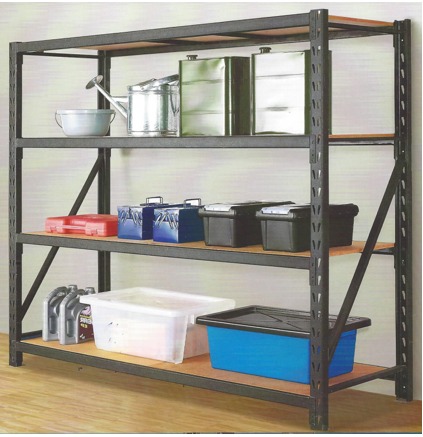 طقم رف أسود ممتاز  60*200*210 باليت صاج  موديل  GYRD772572H4S - 2130H