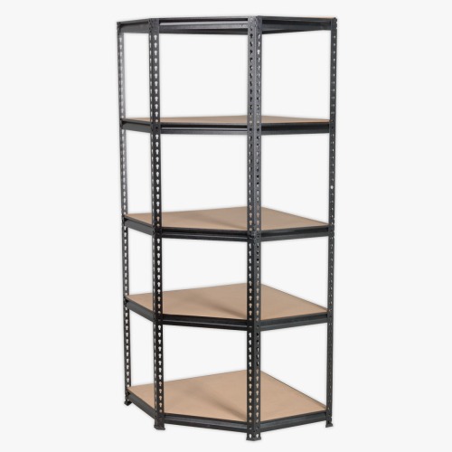 Corner Shelf 180 H x 90 x 40 x 90 x 40 Grey Color