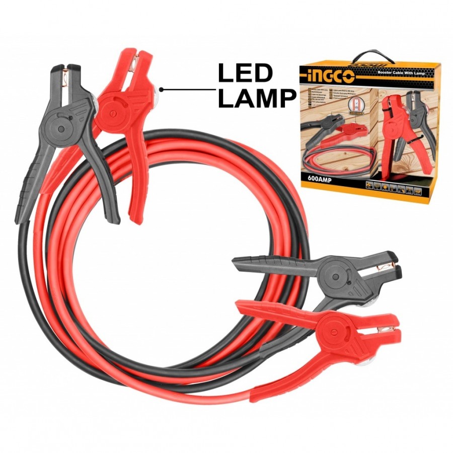 INGCO Booster cable with led lamp 600A / HBTCP6008L