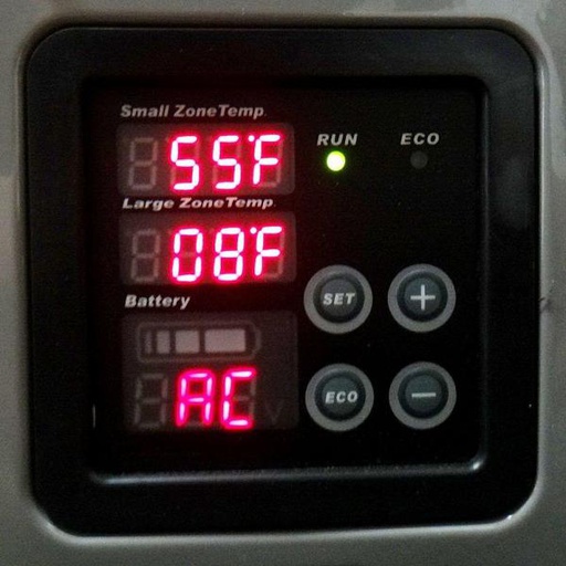 [7115047] ساعة ثلاجة فريزر مربع اسود / CLOCK DUAL ZONE 