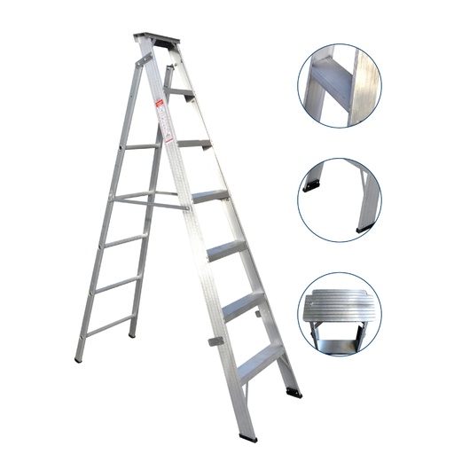 [1370015] 4 Step ALUMINUM Ladder Mazaya KSA