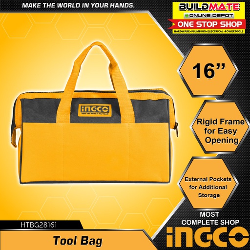 [5200210] Ingco Tool Bag 16" HTBG28161 