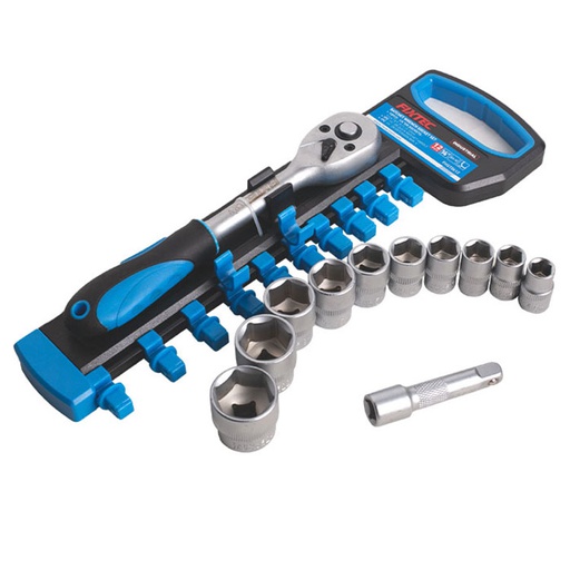 [FHST1012] Fixtec RATCHET HANDLE WITH SOCKETS SET 3/8" 12 PCS / FHST1012